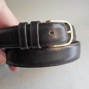 Men's Coach Black Leather Belt